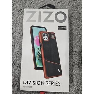 Phone Case For LG K92 Zizo Division Series Black And Orange